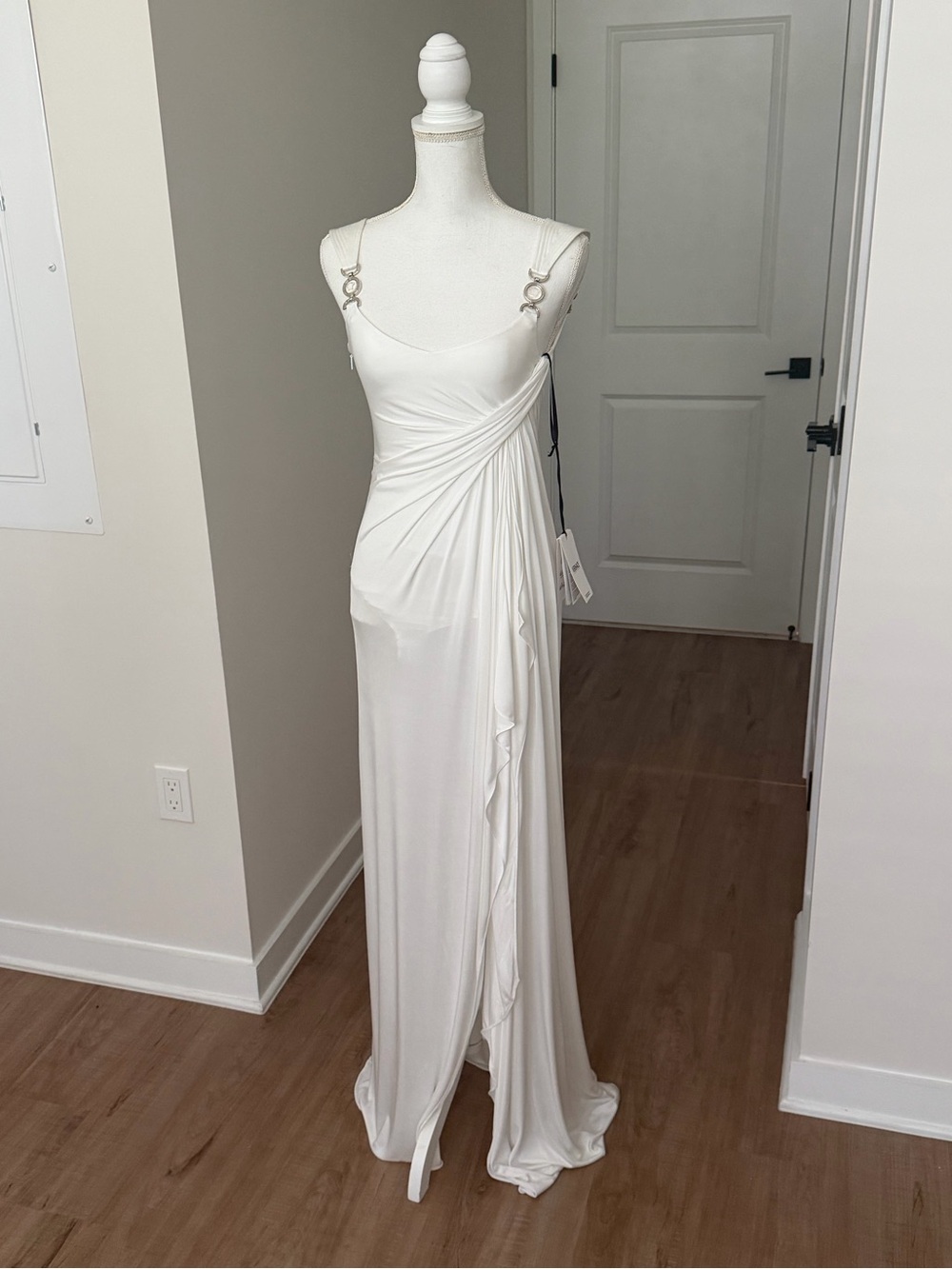 Versace White Silk Gown